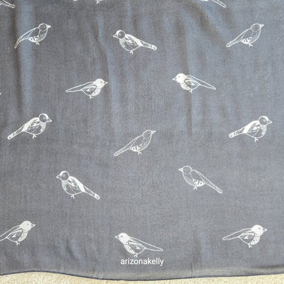 NWT Beck Sondergaard Wool/Silk Sparrow Scarf LIghtweight Bird - Picture 2 of 11